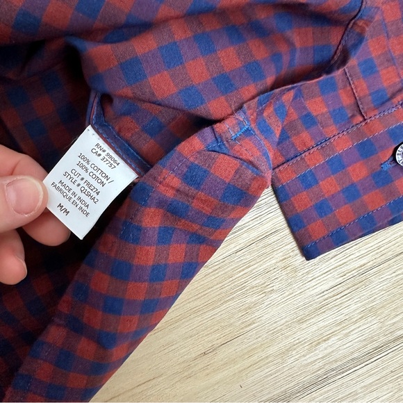 Element Red and Blue Plaid Button Down Shirt - Picture 3 of 6